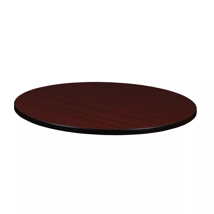 Mocha Walnut Round Laminate Table Top 36 Mahogany Finish - Regency Seating