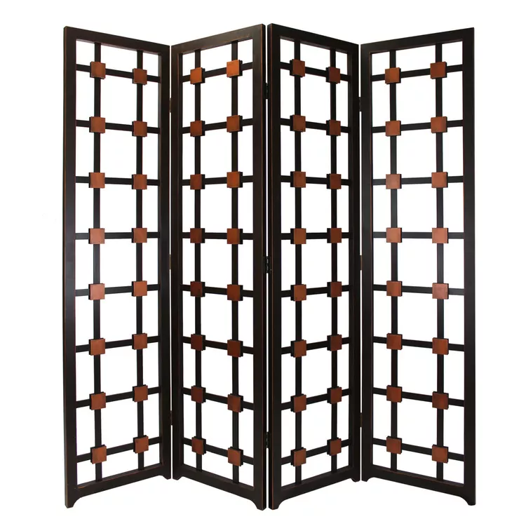 Modern 4 Panel Two Sided Screen Artwork Design - ScreenGems