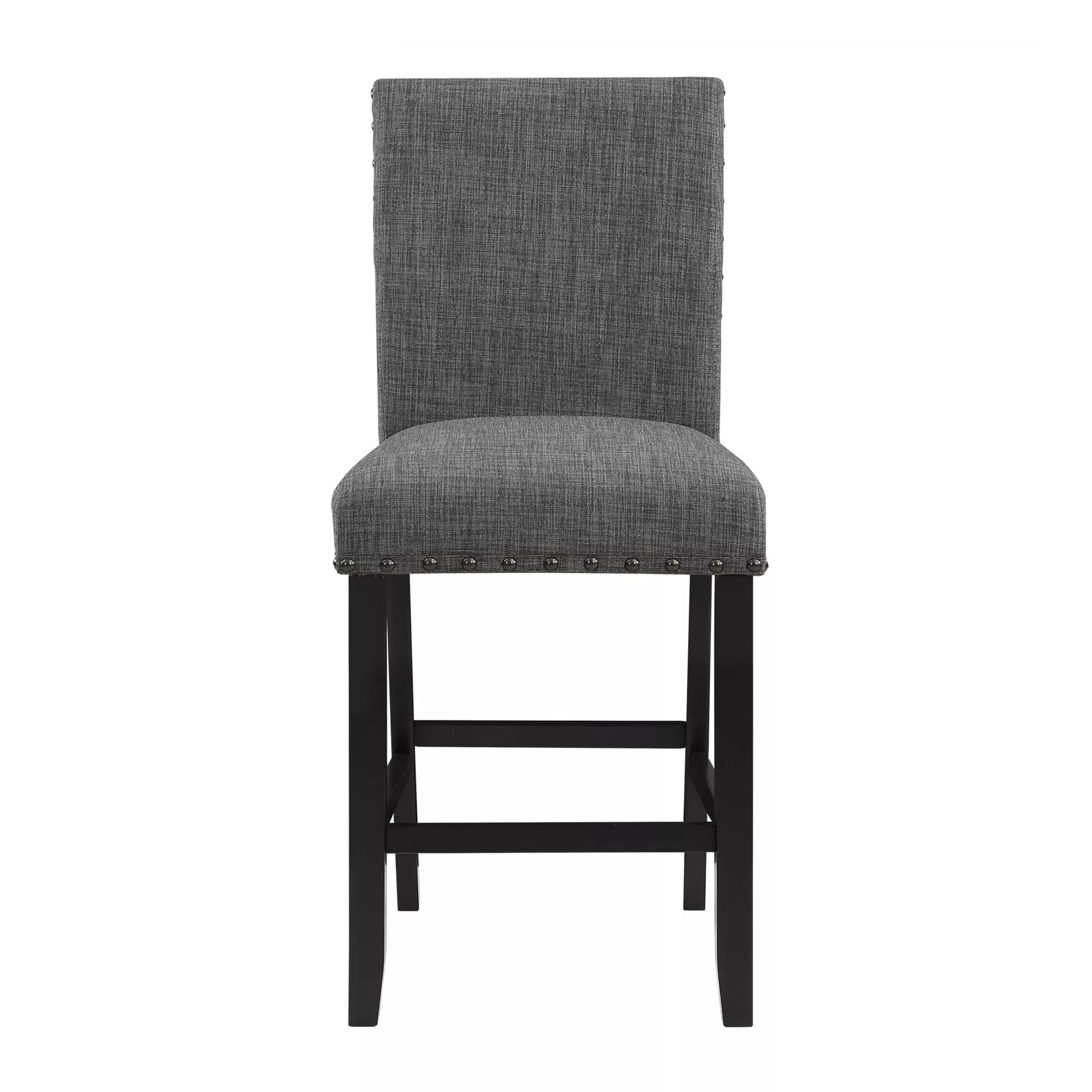 Modern Upholstered Bar Stools Set of 2