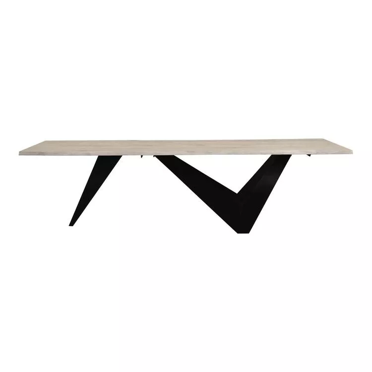Moe's Home Collection Bird Dining Table - 110" Solid Oak Modern Design