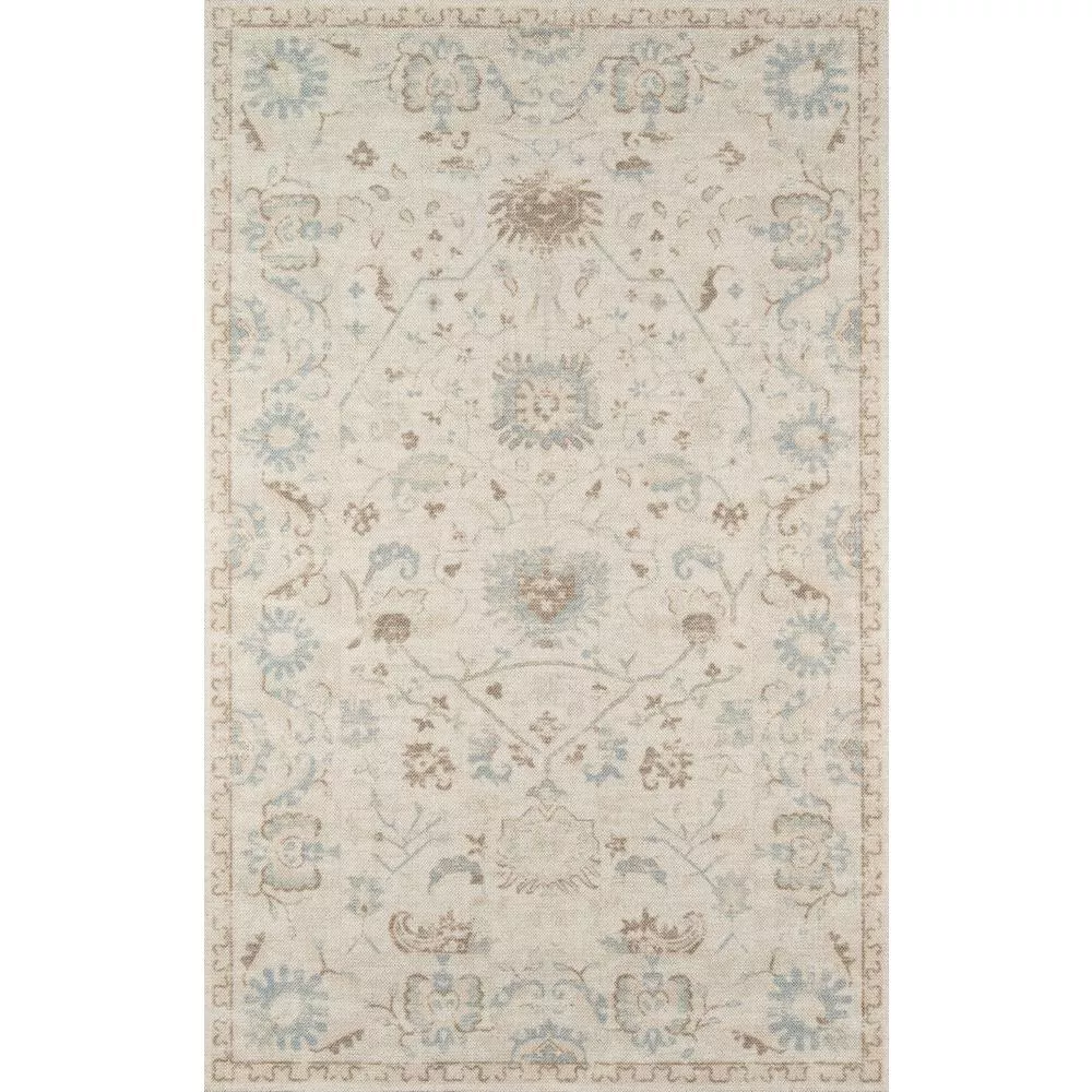 Momeni Traditional Rectangle Area Rug, Beige,