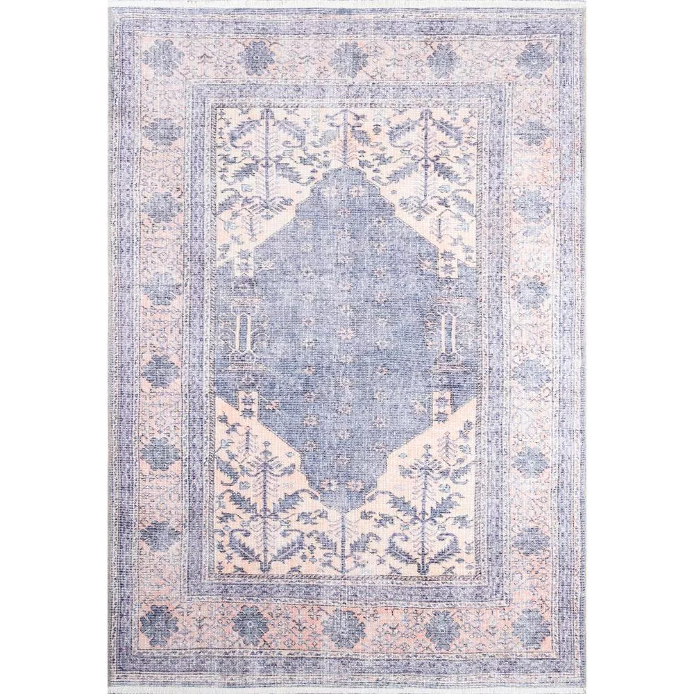 Momeni Traditional Runner Area Rug, DenimRunner