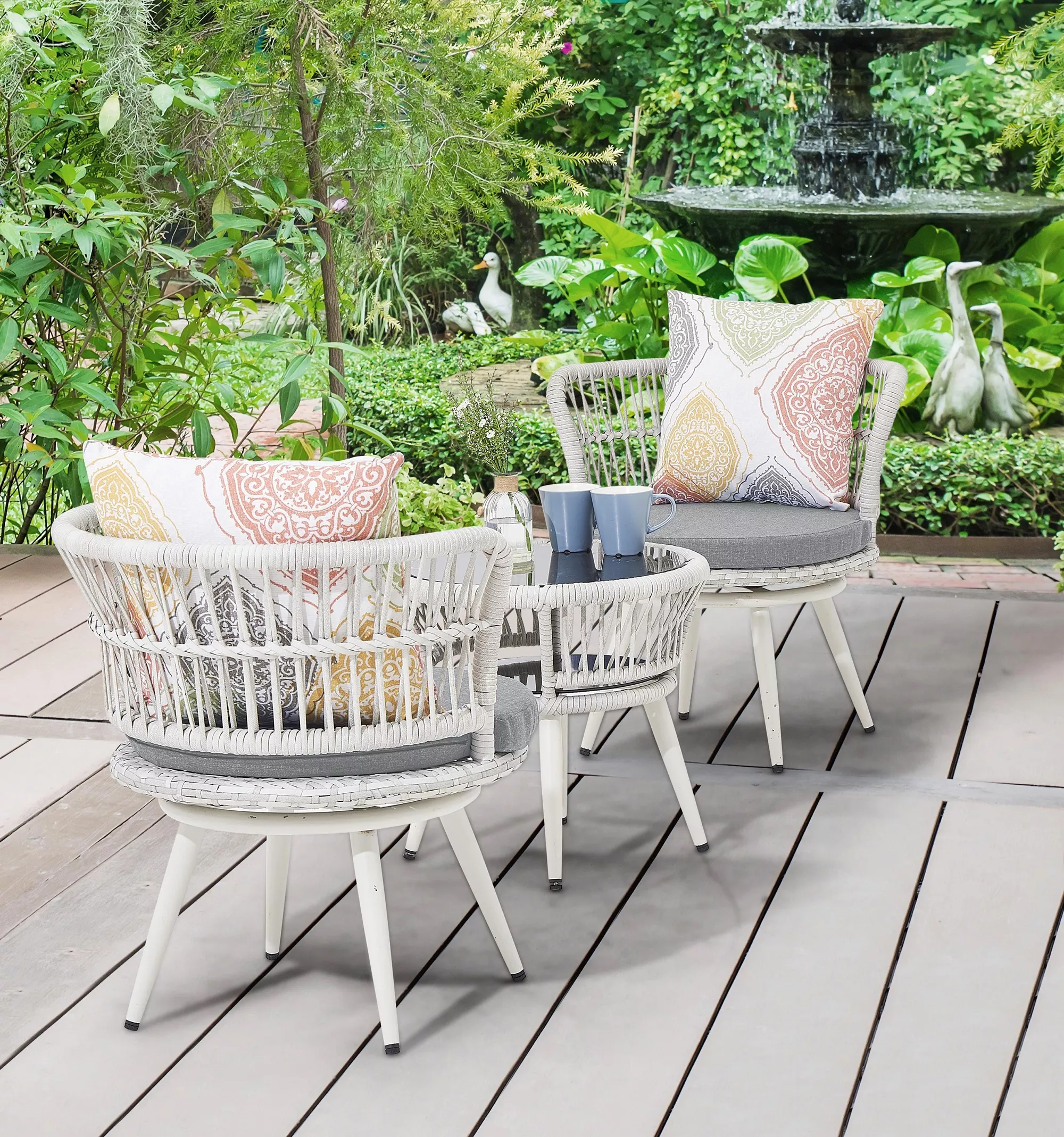 Monaco Gray Patio Set