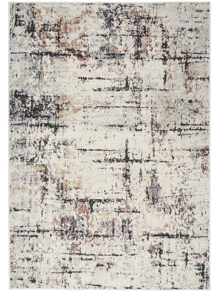 Motion MTT05 Ivory/Multicolor 5'3" x 7' Rug