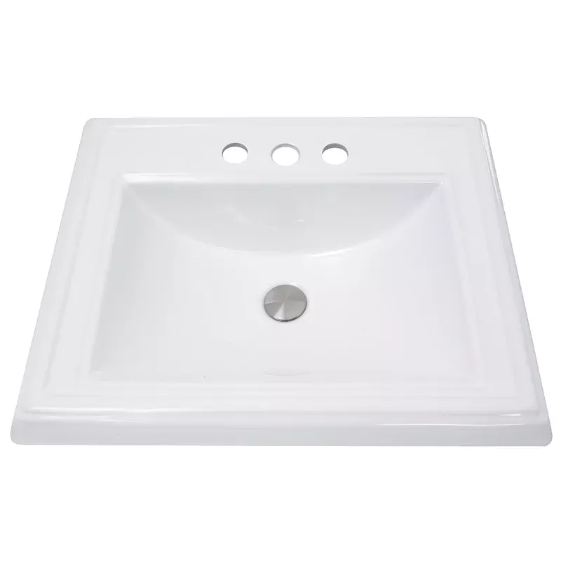 Nantucket Sinks 23" Rectangular Drop-In Vanity Sink for 4" Spread Faucet