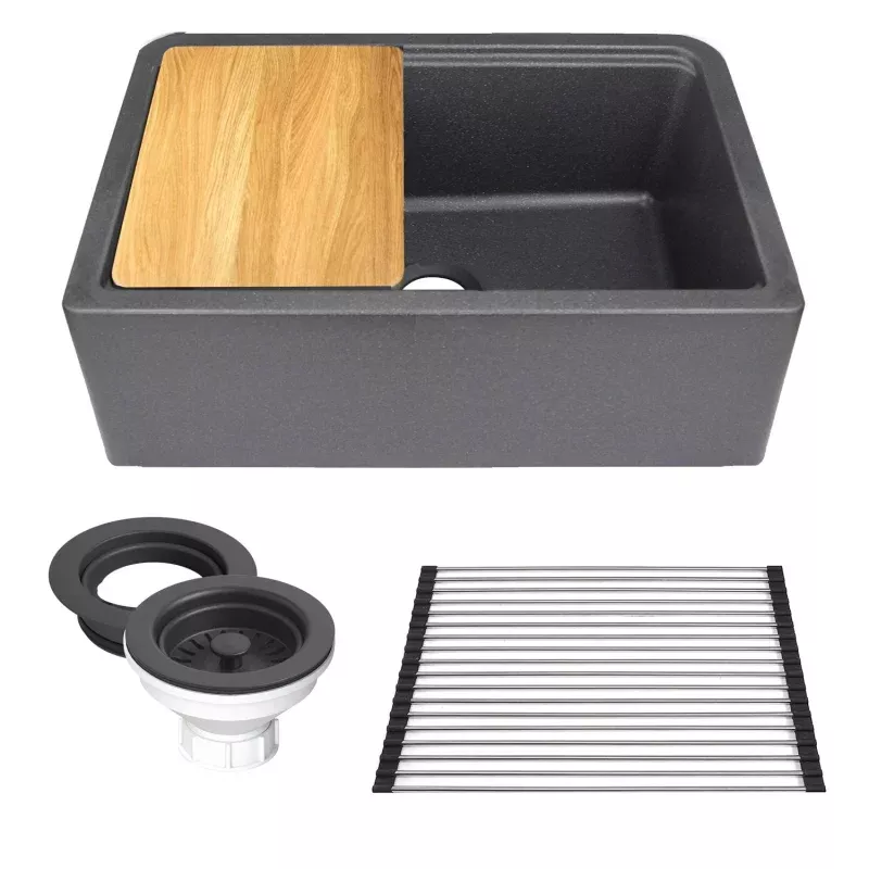 Nantucket Sinks 30" Granite Composite Workstation Apron Sink