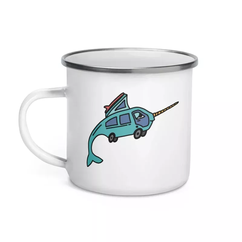 Narwhal Ned Enamel Mug