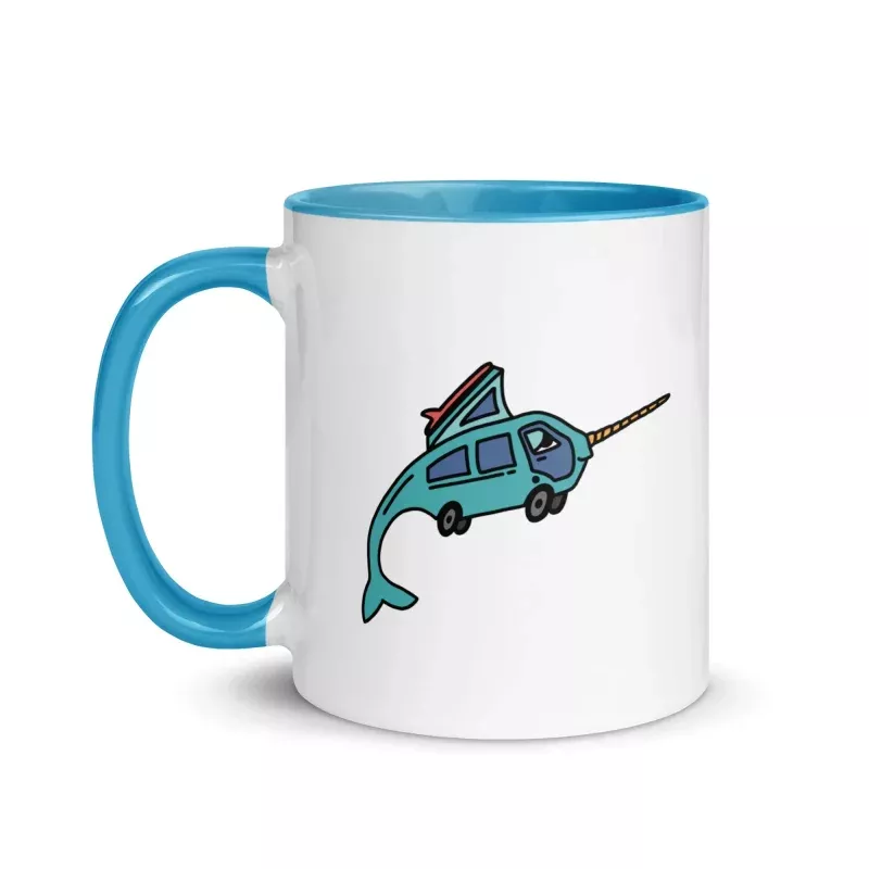 Narwhal Ned Mug with Color Inside