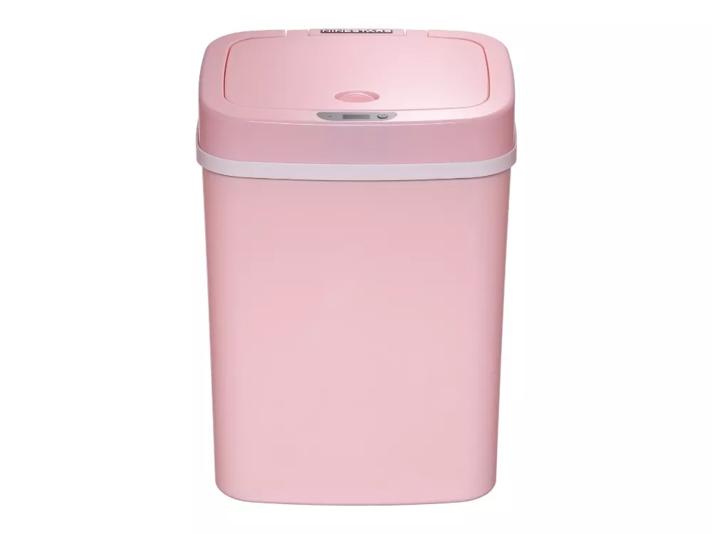 Ninestars Rectangular 3.2-Gallon Plastic Motion Sensor Trash Can