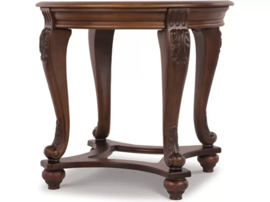 Norcastle Round End Table - Brown T499-6