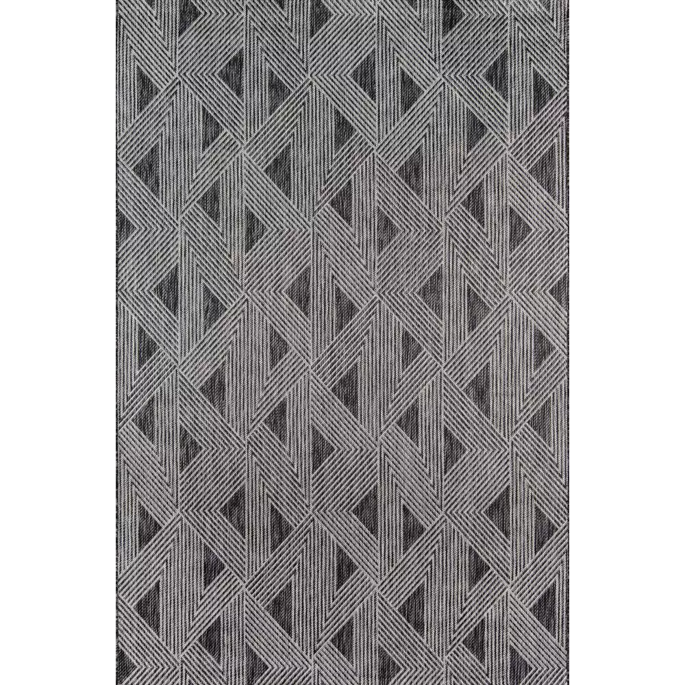 Novogratz Contemporary Rectangle Area Rug, Charcoal,