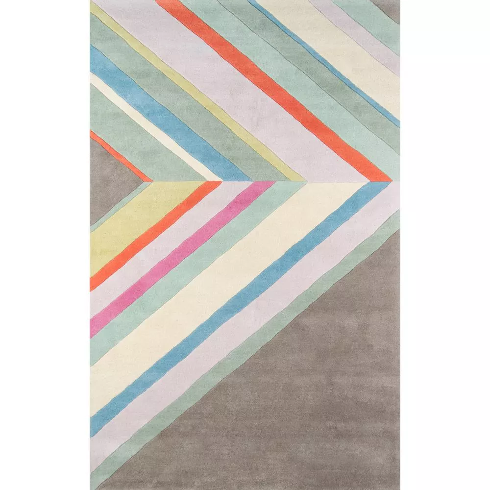 Novogratz Contemporary Rectangle Area Rug, Grey