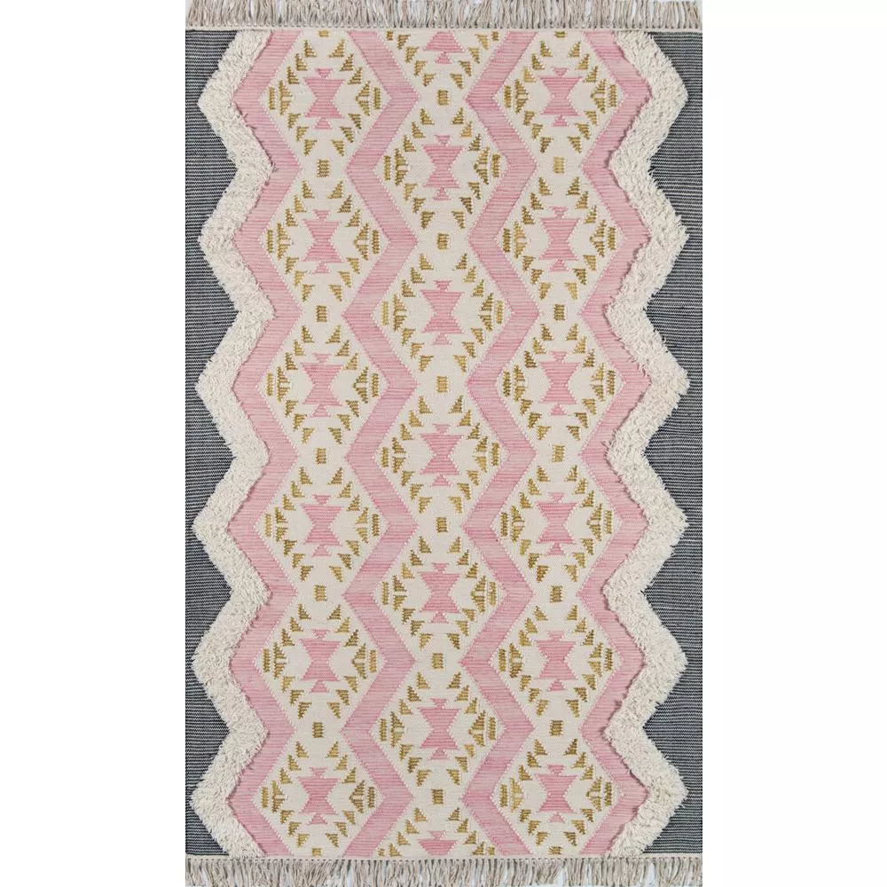 Novogratz Contemporary Rectangle Area Rug, Pink,
