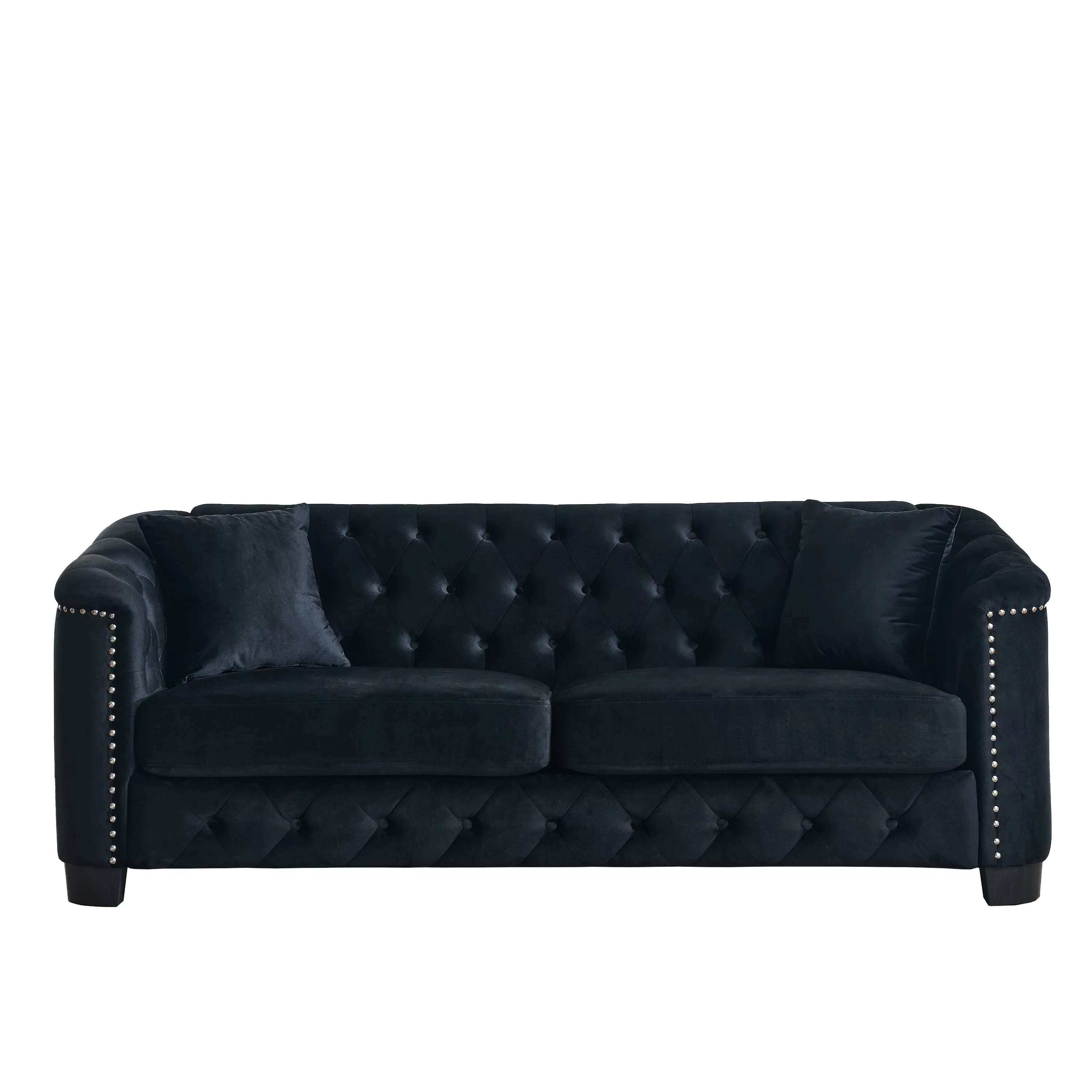 Nudmel Velvet Chelsfield Sofa Set