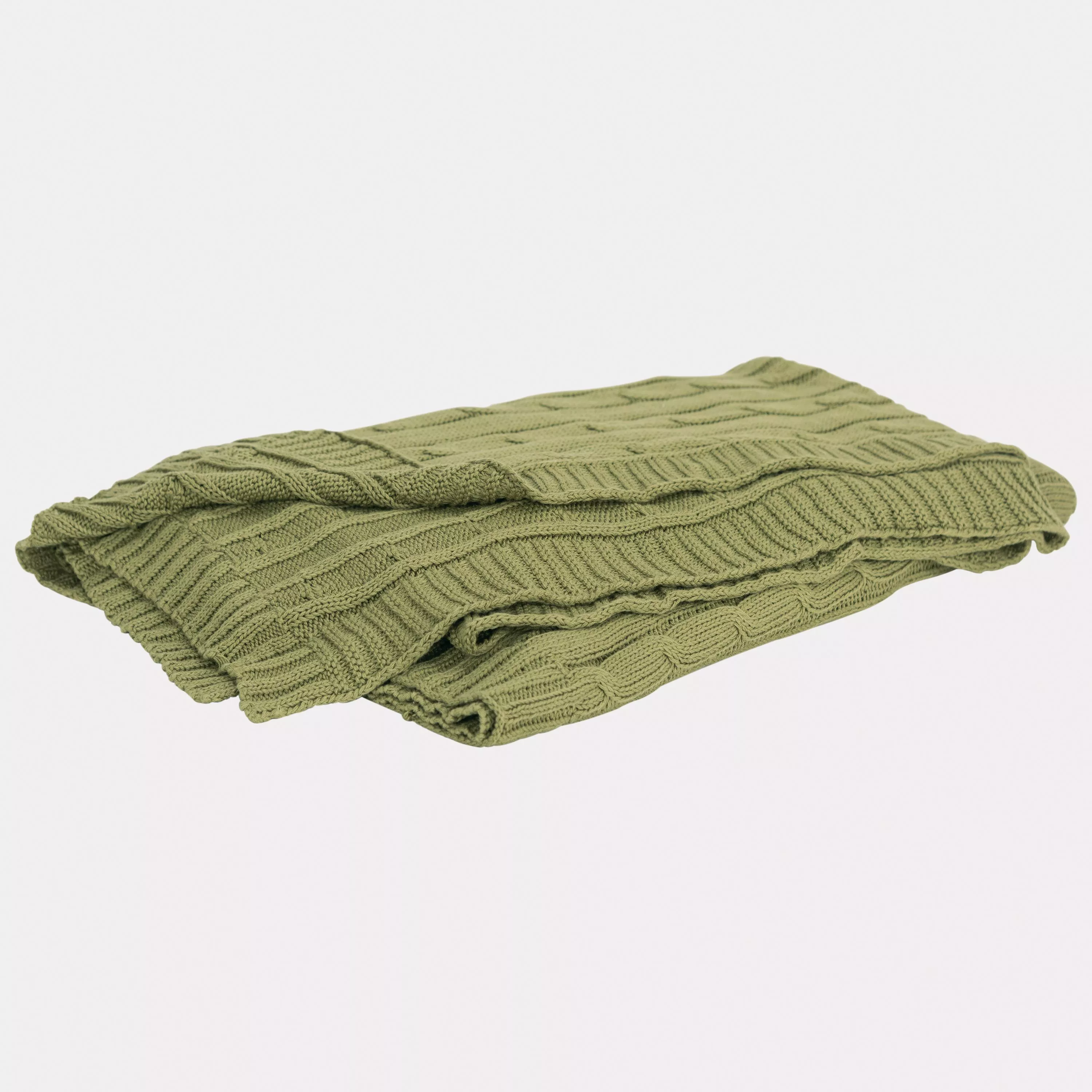 Olive Green 50" x 60" Throw Blanket