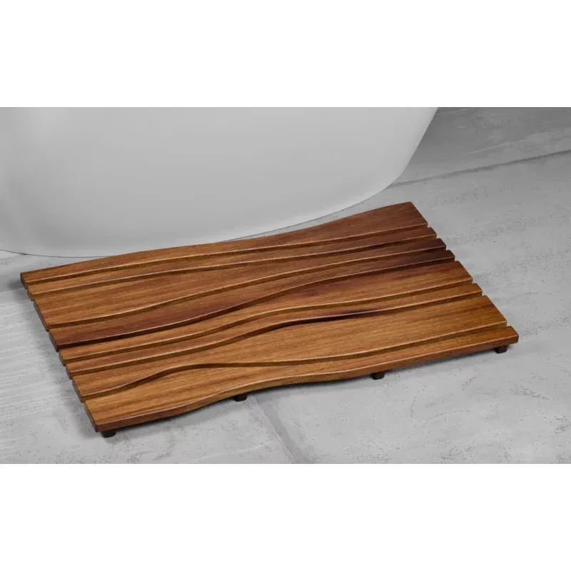 Onde Waterproof Iroko Wood Floor Mat