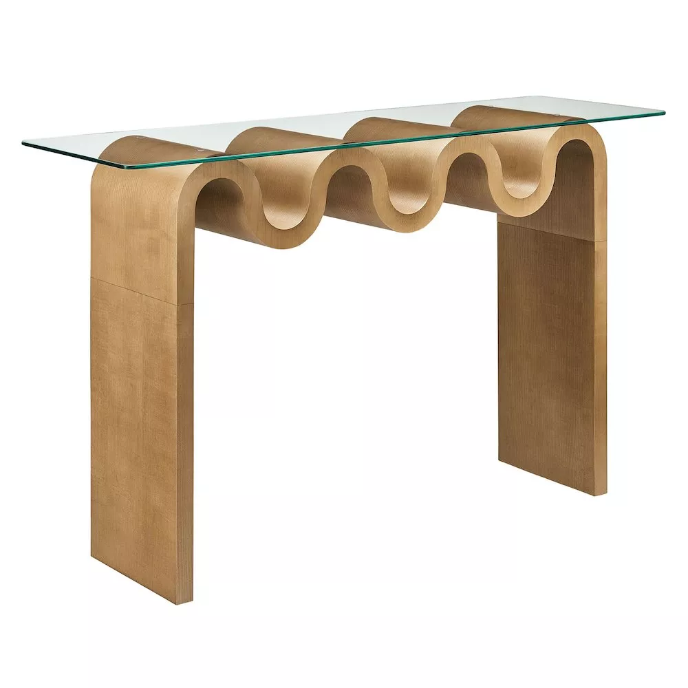 Ondine Glass Top 50" Console Table