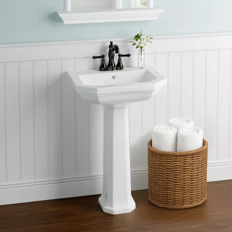 Opermate Vitreous China Pedestal Sink