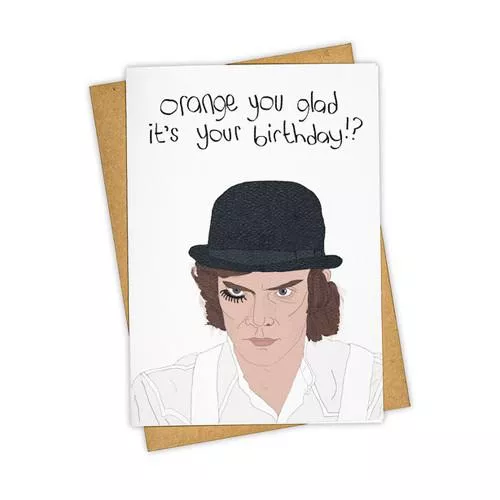 Orange Birthday Card