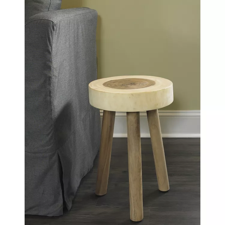 Padma's Plantation Rain Wood Stool