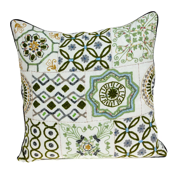 Parkland Collection Beige Throw Pillow Cover