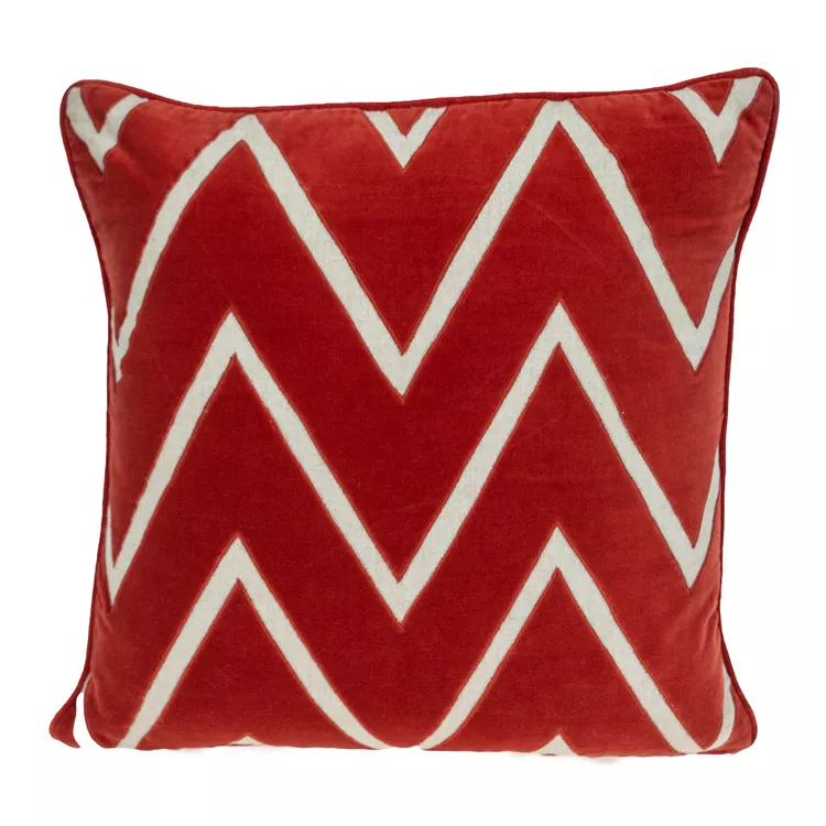 Parkland Collection Red Pillow Cover with Insert