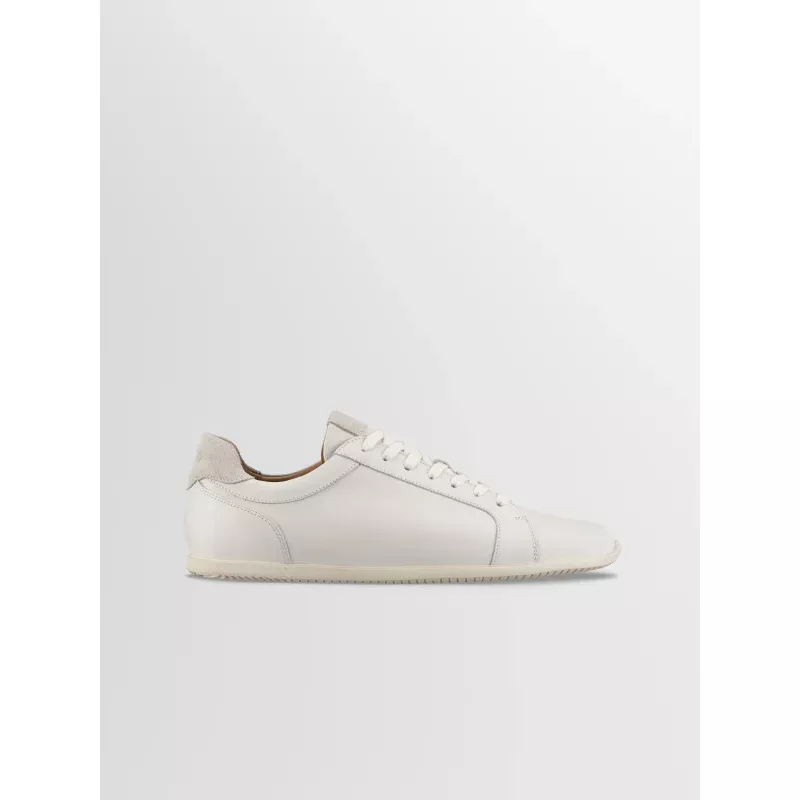 Parma Leather Sneaker in Bone