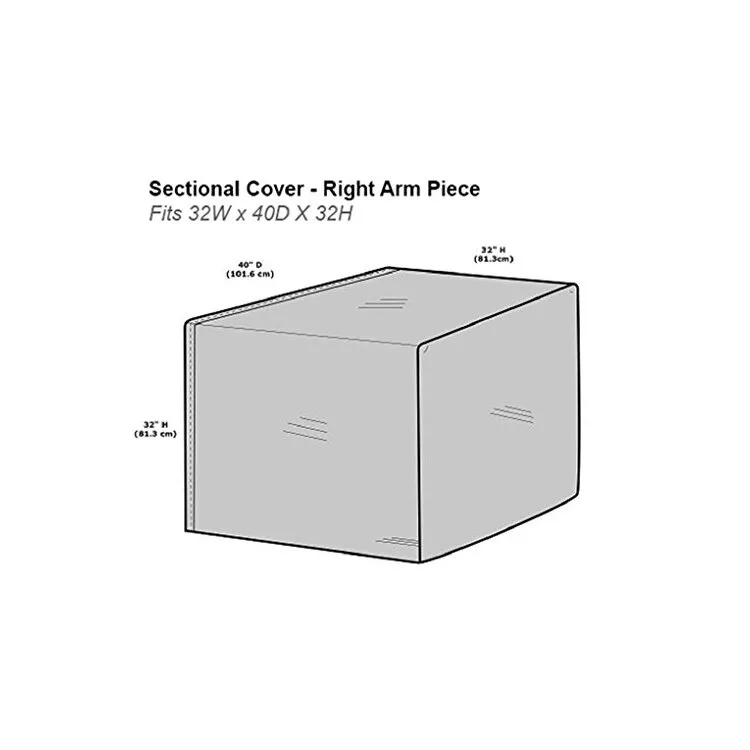 PCI Right Arm Sectional Cover - Stretch Sofa Protector