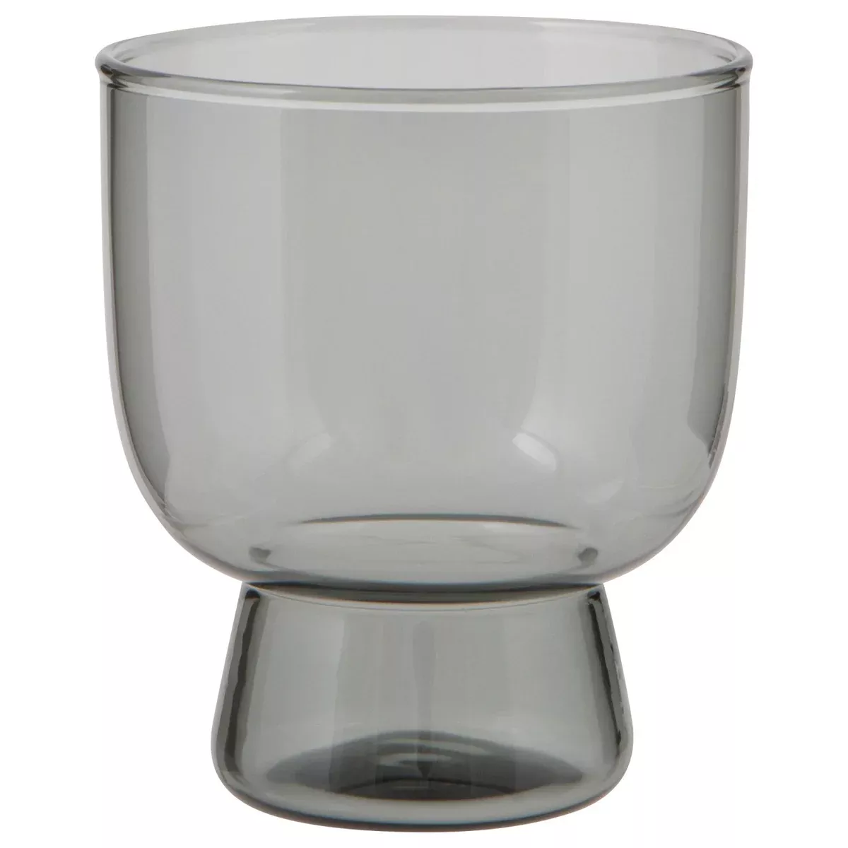 Pedestal Glass - Smoke