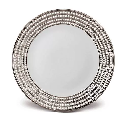 Perlee Platinum Round Platter by L'Objet