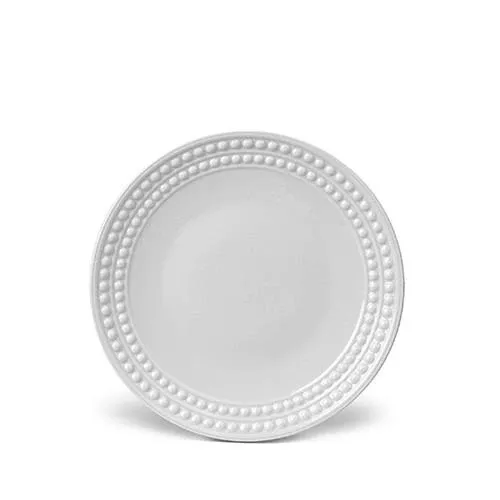 Perlee White Dessert Plate by L'Objet
