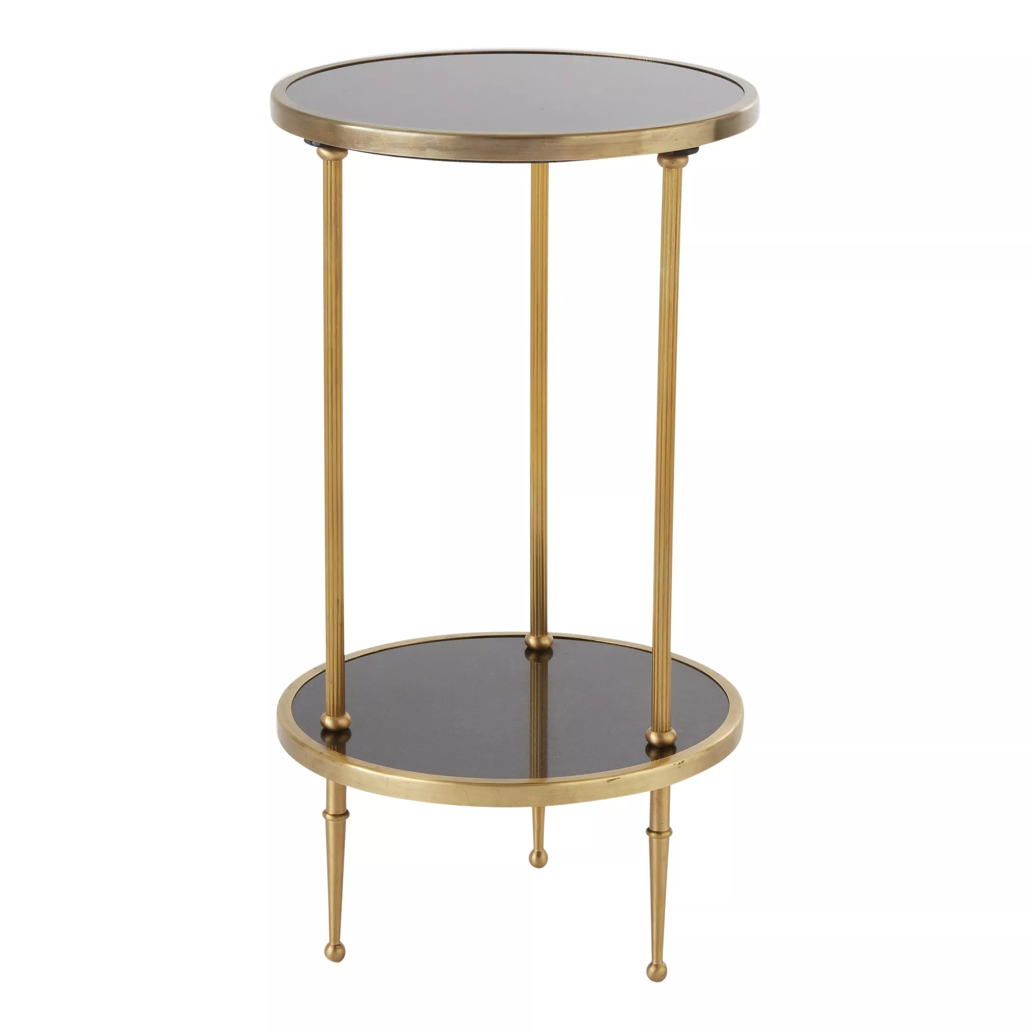 Petite Two-Tier Table Gold