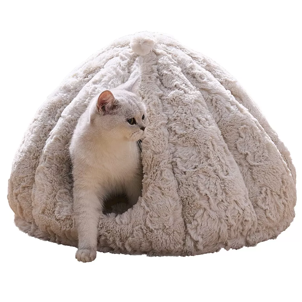 Petpals Cat Cave with Removable, Washable Bed