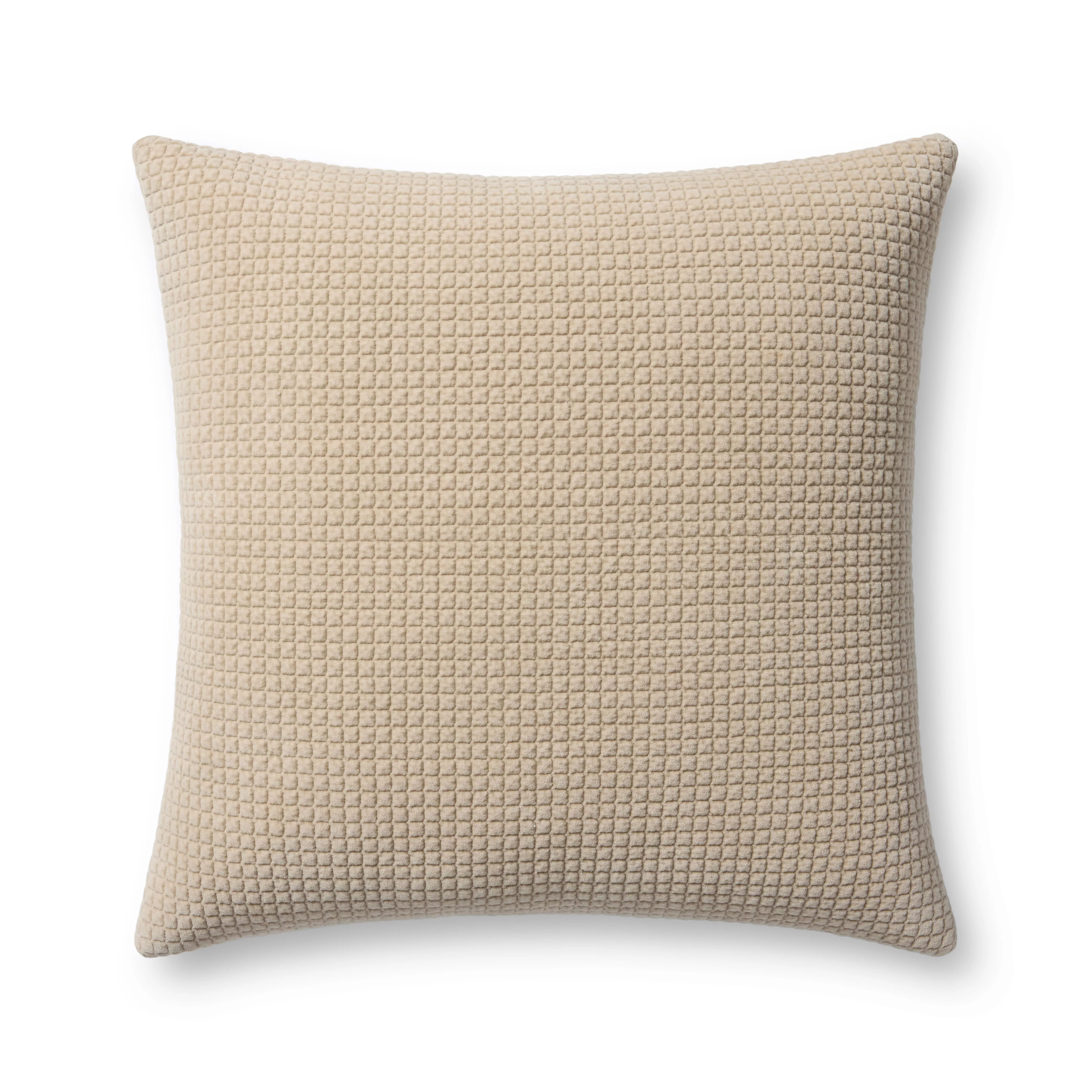 PLL0130 Ivory 22''x22'' Cover w/Down Pillow