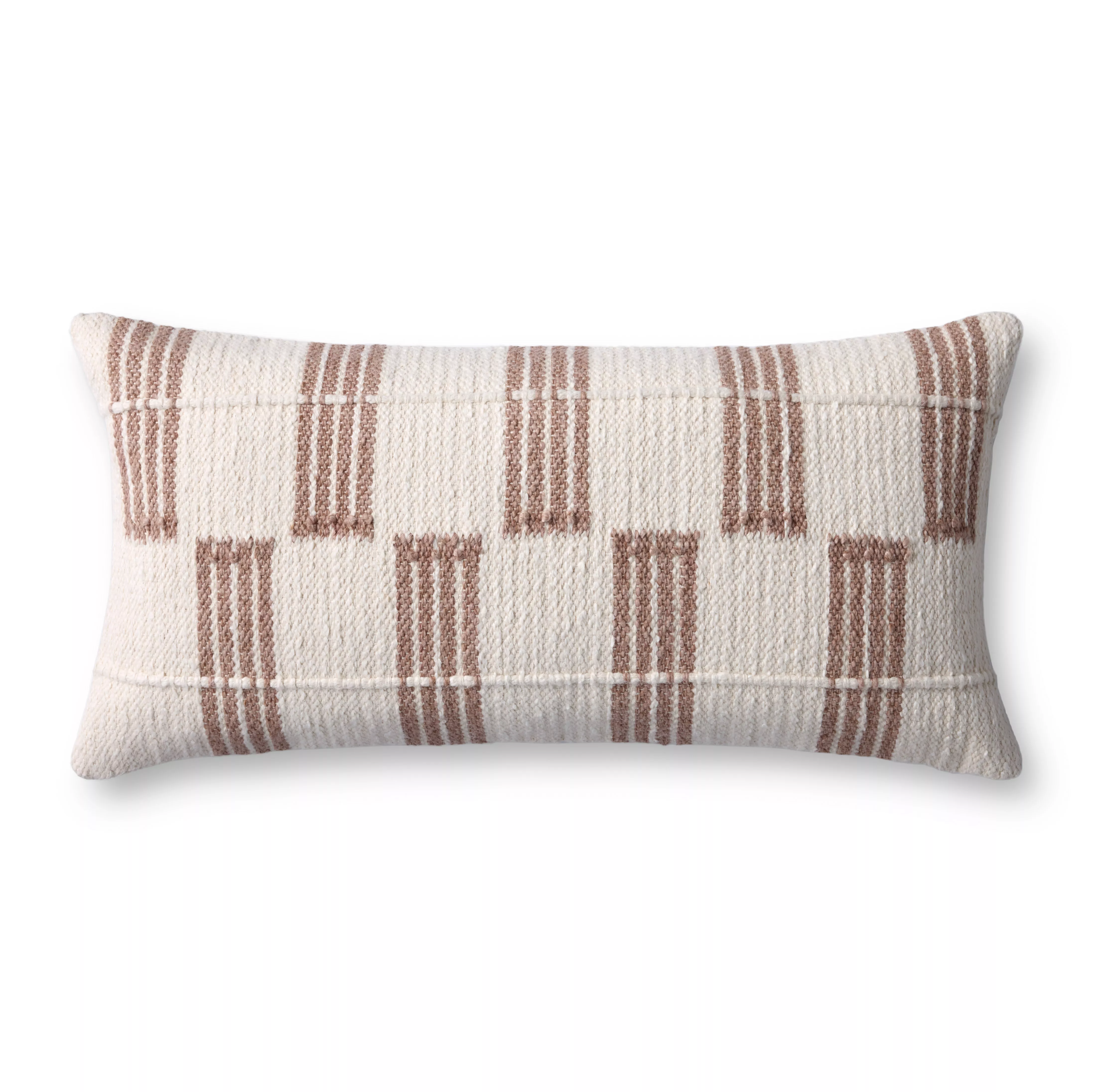 PLL0136 Rust/Ivory 12''x27'' Cover w/Down Pillow