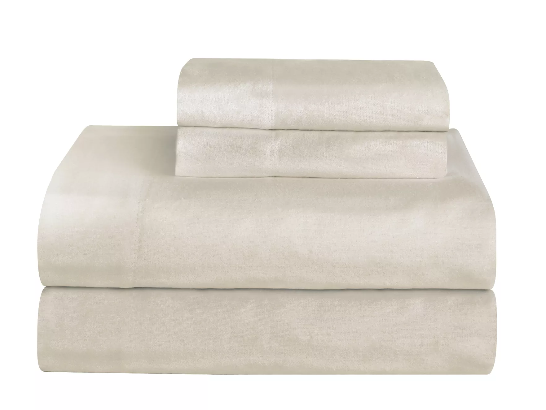 Pointehaven Ultra Soft 100% Cotton Solid 170 GSM Flannel 4 pc Sheet Set