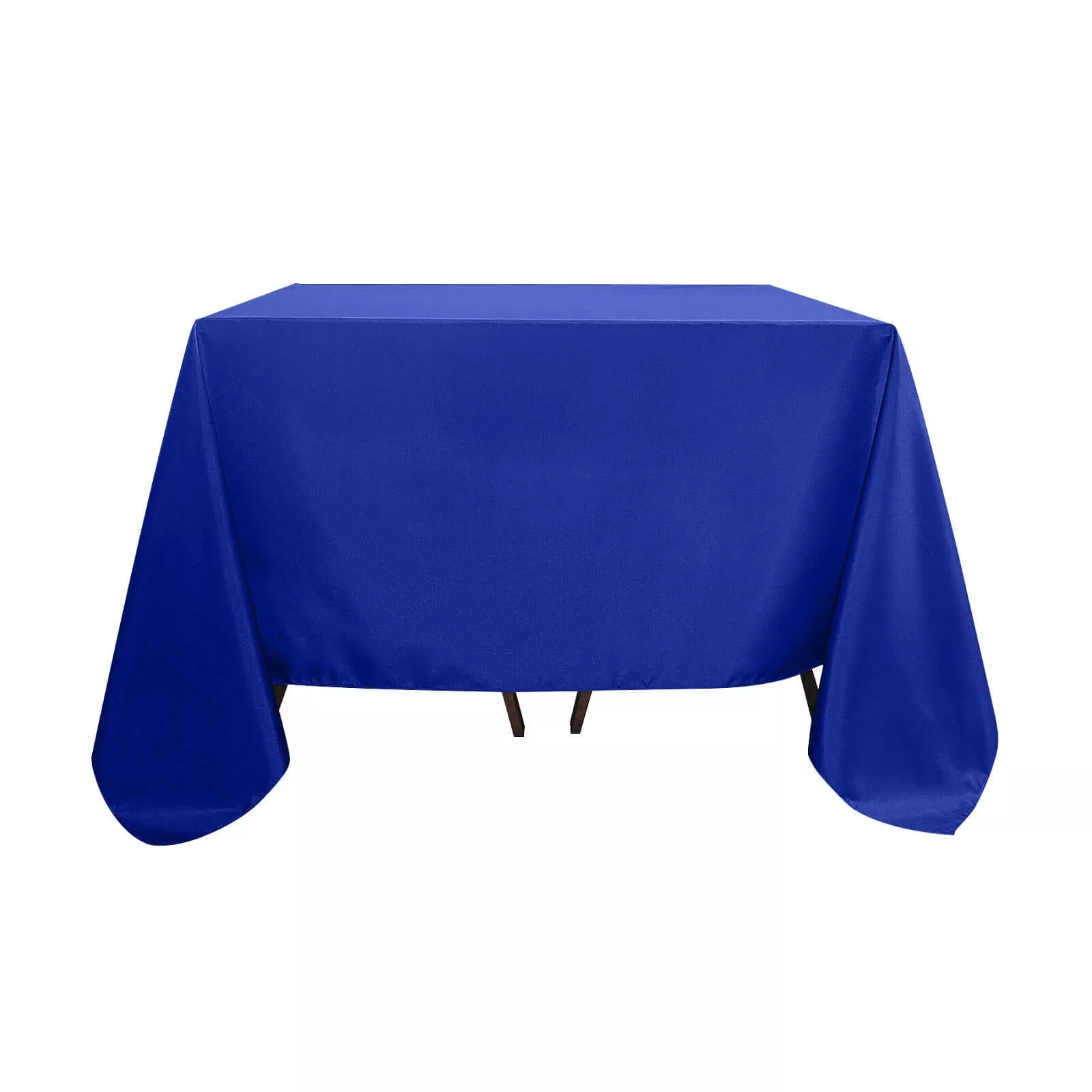 Polyester Square 90"x90" Tablecloth Royal Blue - Wrinkle-Resistant & Durable Table Cover