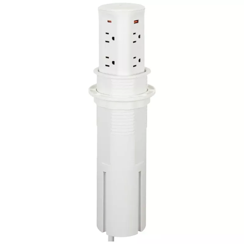 Pop-Up Hidden Outlet Tower | 8 Outlets & USB
