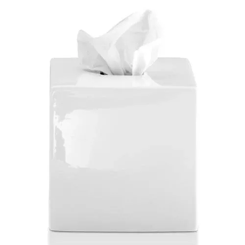 Porcelain KB 89 Square Tissue Box by Decor Walther