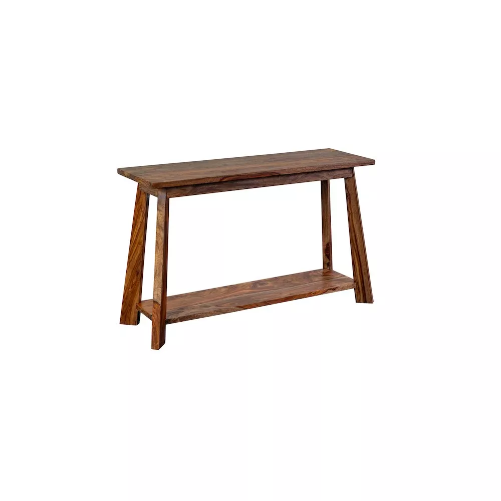 Porter Designs Kalispell Solid Sheesham Wood Console Table, Brown