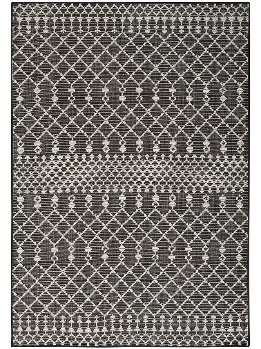 Positano POS02 Black 4' x 6' Rug