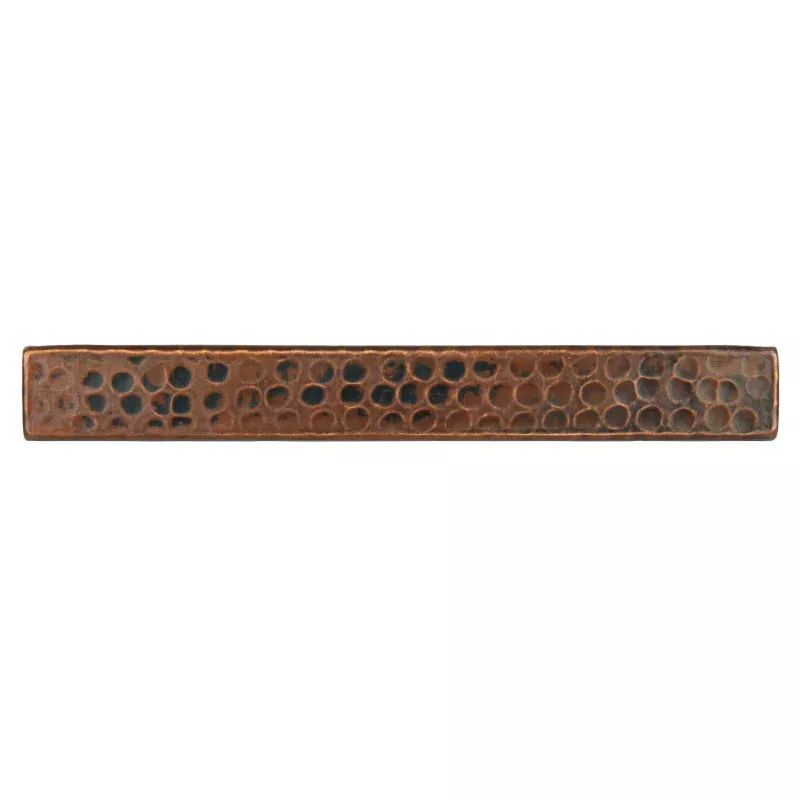 Premier Copper Products 1" x 8" Hammered Copper Tile - Quantity 8