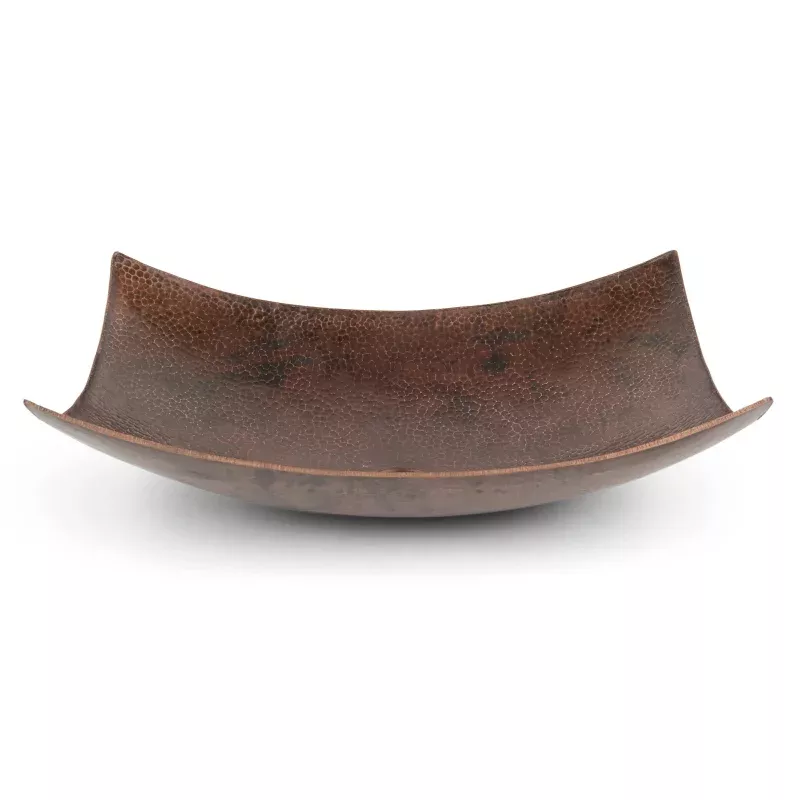 Premier Copper Products 18" Rectangle Modern Slope Hammered Copper Sink