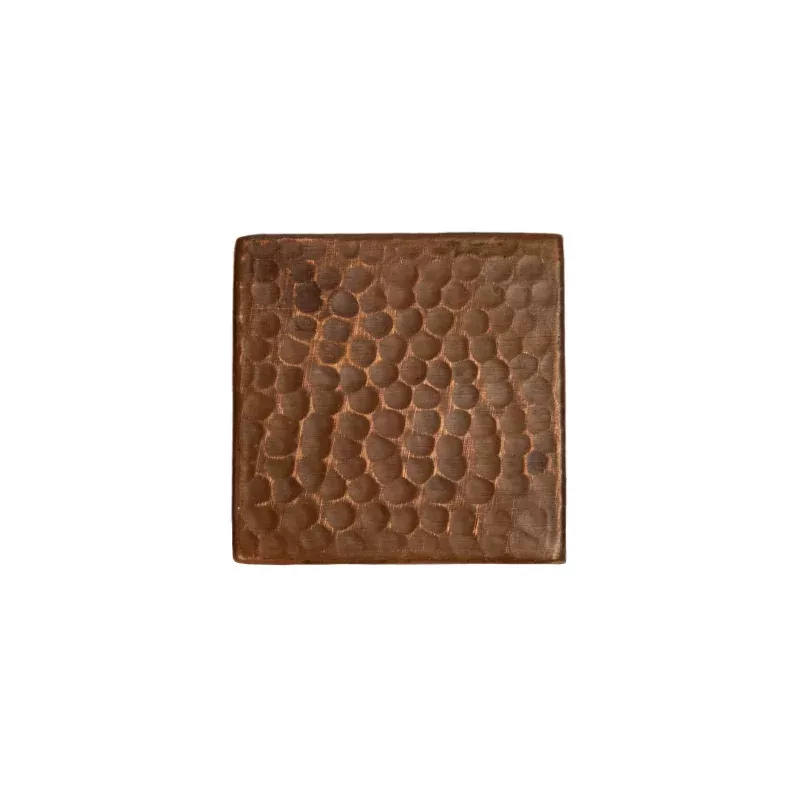 Premier Copper Products 3" x 3" Hammered Copper Tile