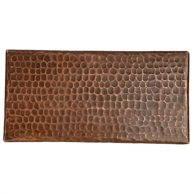 Premier Copper Products 4" x 8" Hammered Copper Tile