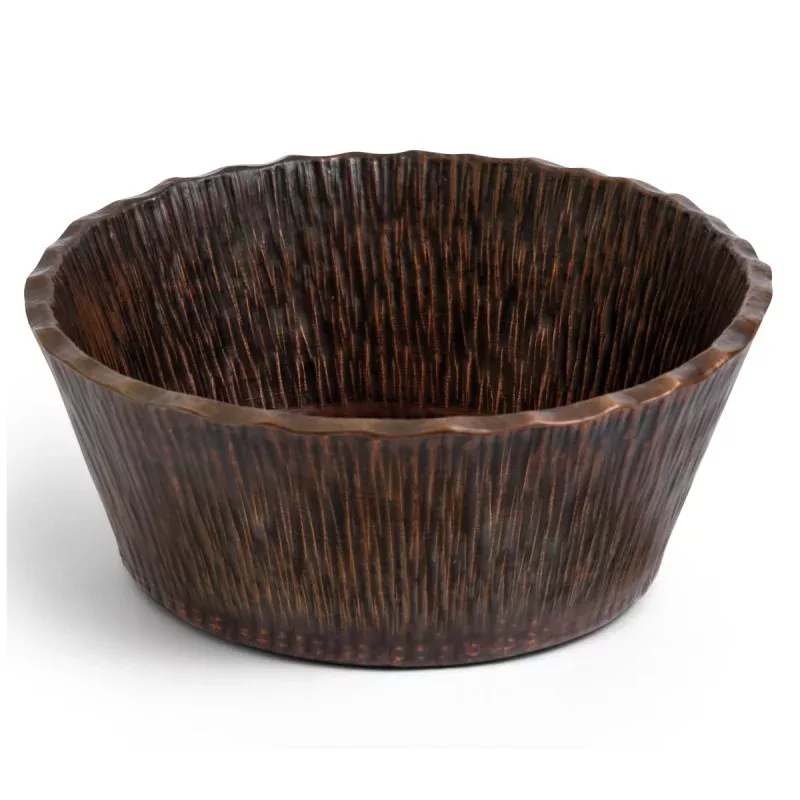 Premier Copper Products Forest Vessel Hammered Copper Sink