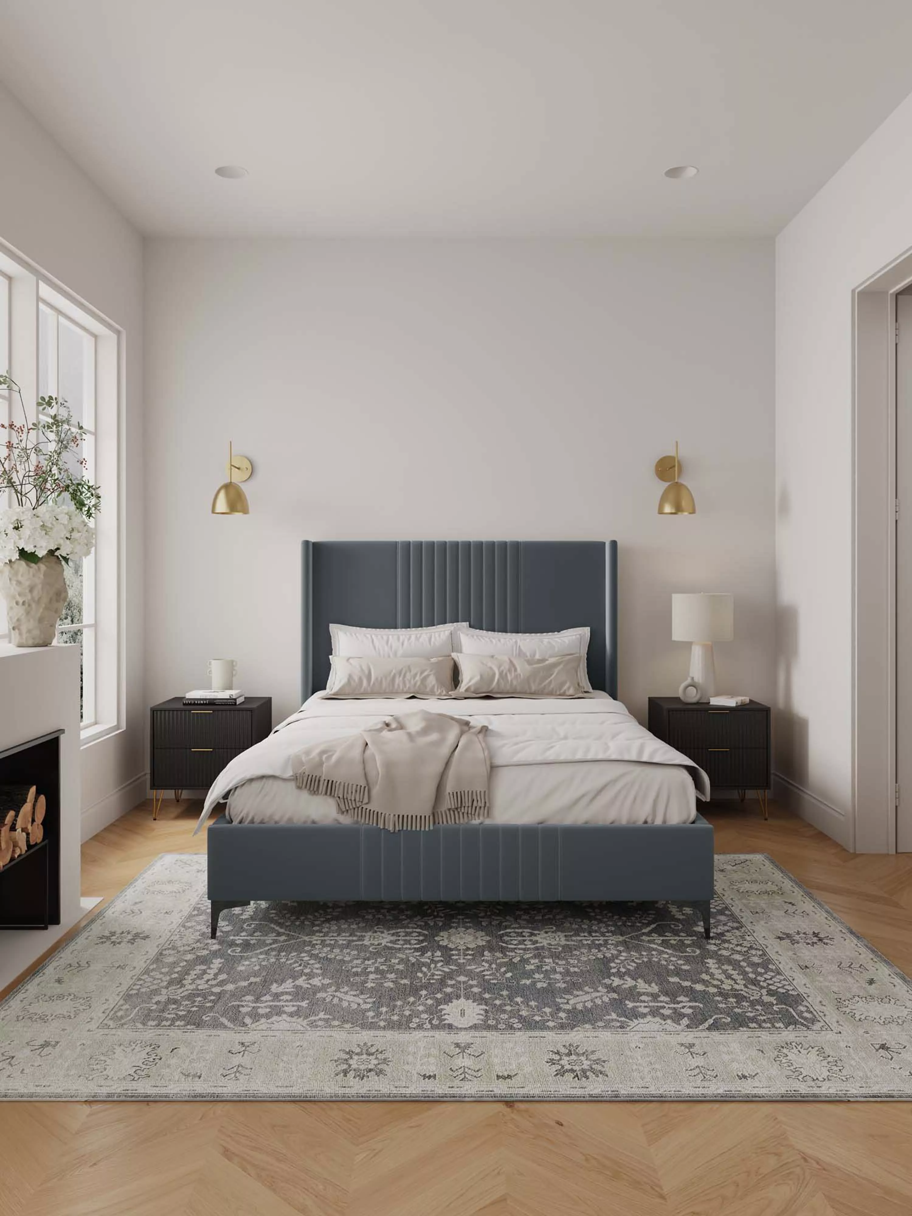 Promenade Gray Queen Bed