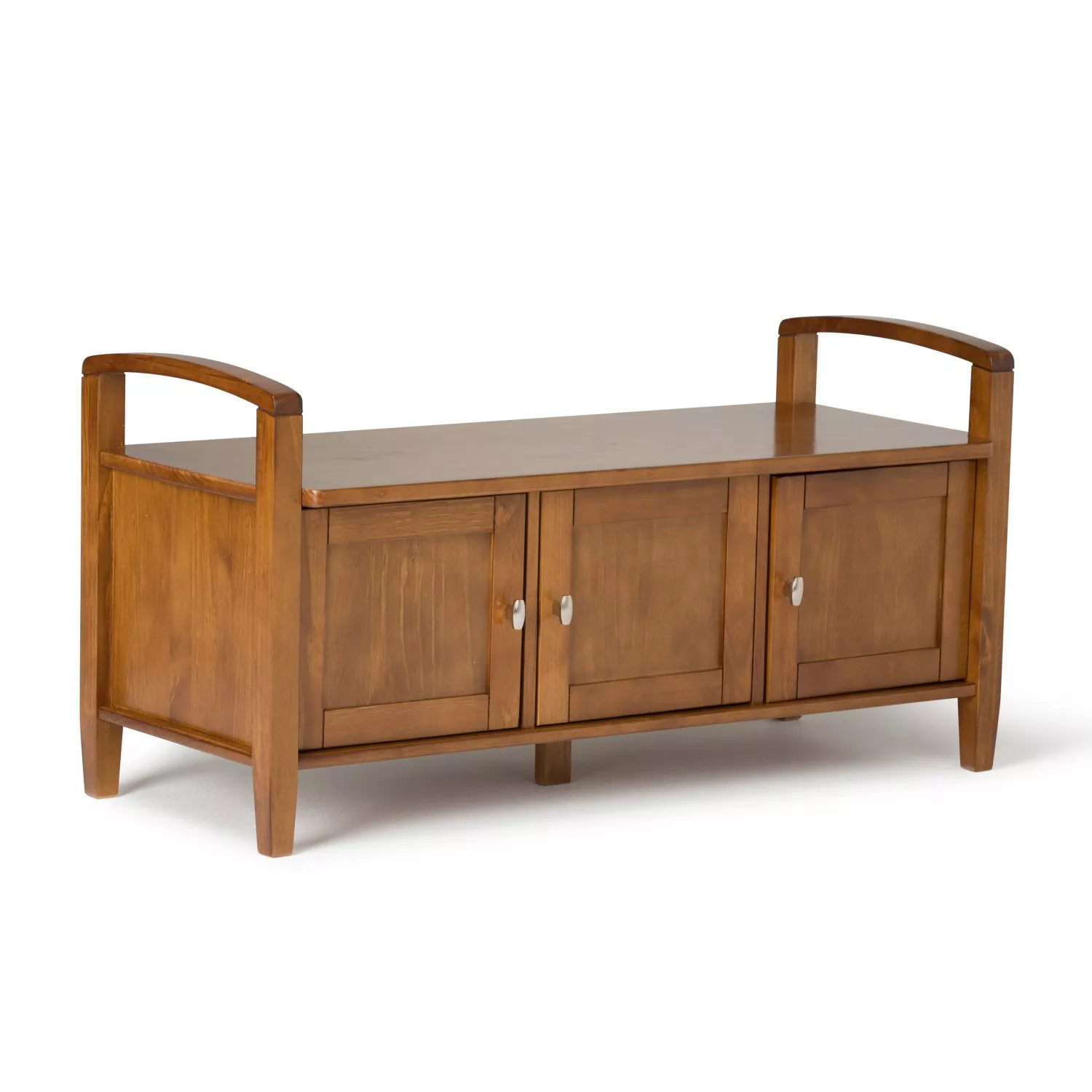 Puwom Solid Wood Entryway Storage Bench