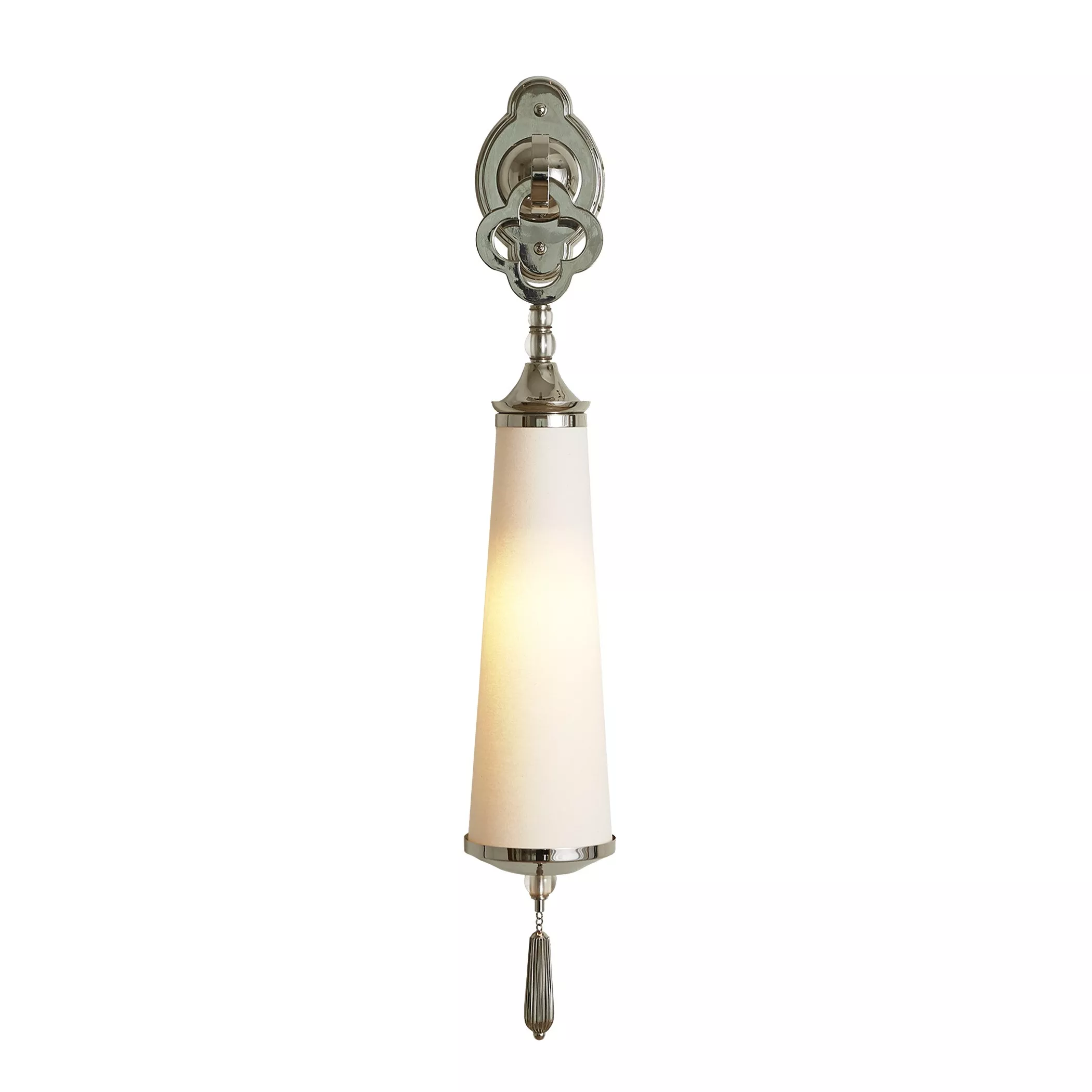 Quatrefoil Sconce Silver Hardwire