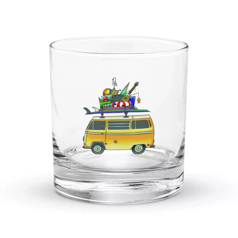 RAD Bus Rocks Glass